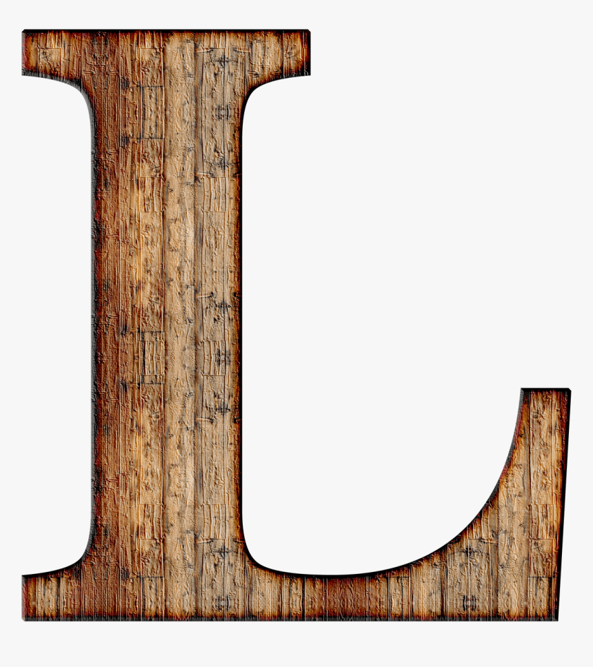 L Letter Transparent - Letter L In Wood, HD Png Download, Free Download