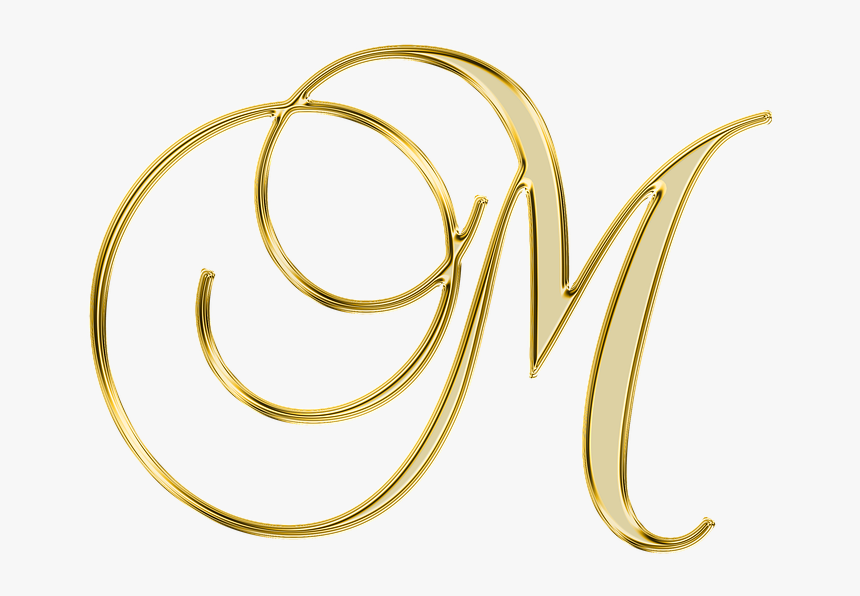 Letter M Gold Png, Transparent Png, Free Download