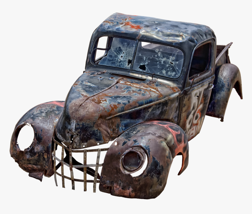 Pickup Truck Old Pickup Free Picture - Junk Car Png, Transparent Png, Free Download