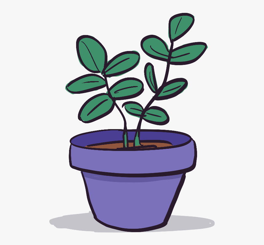On The Other Hand, Here Is A Potted Plant Sprite I - Flowerpot, HD Png Download, Free Download