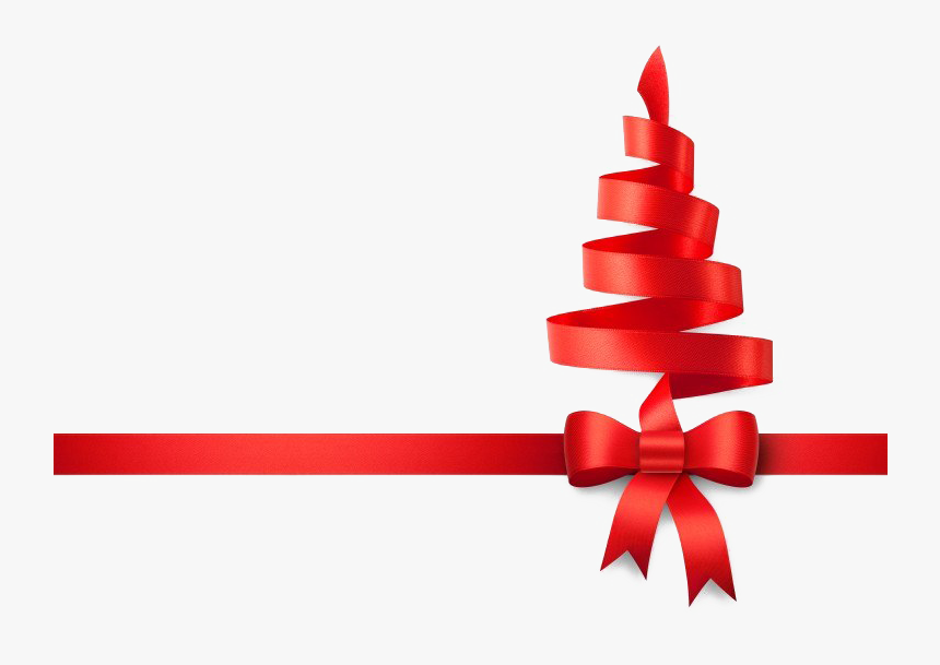 Red Christmas Ribbon Background Png - Christmas Ribbon Png, Transparent Png, Free Download