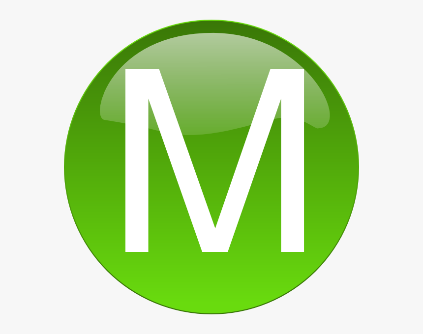 Green M Clip Art - Green M, HD Png Download - kindpng