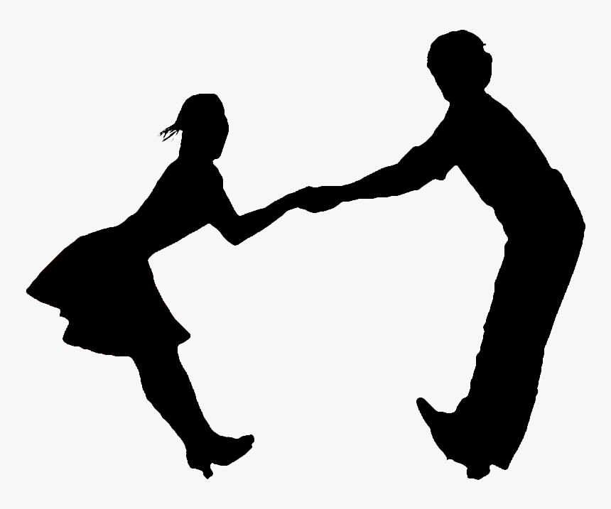 Silhouette Lindy Hop West Coast Swing East Coast Swing - East Coast Swing Silhouette, HD Png Download, Free Download