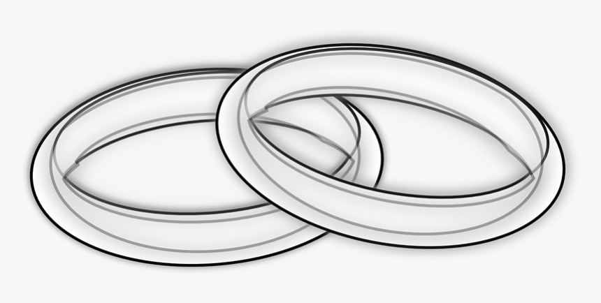 Free Wedding Ring Cliparts The Cliparts - Wedding Ring Black And White, HD Png Download, Free Download