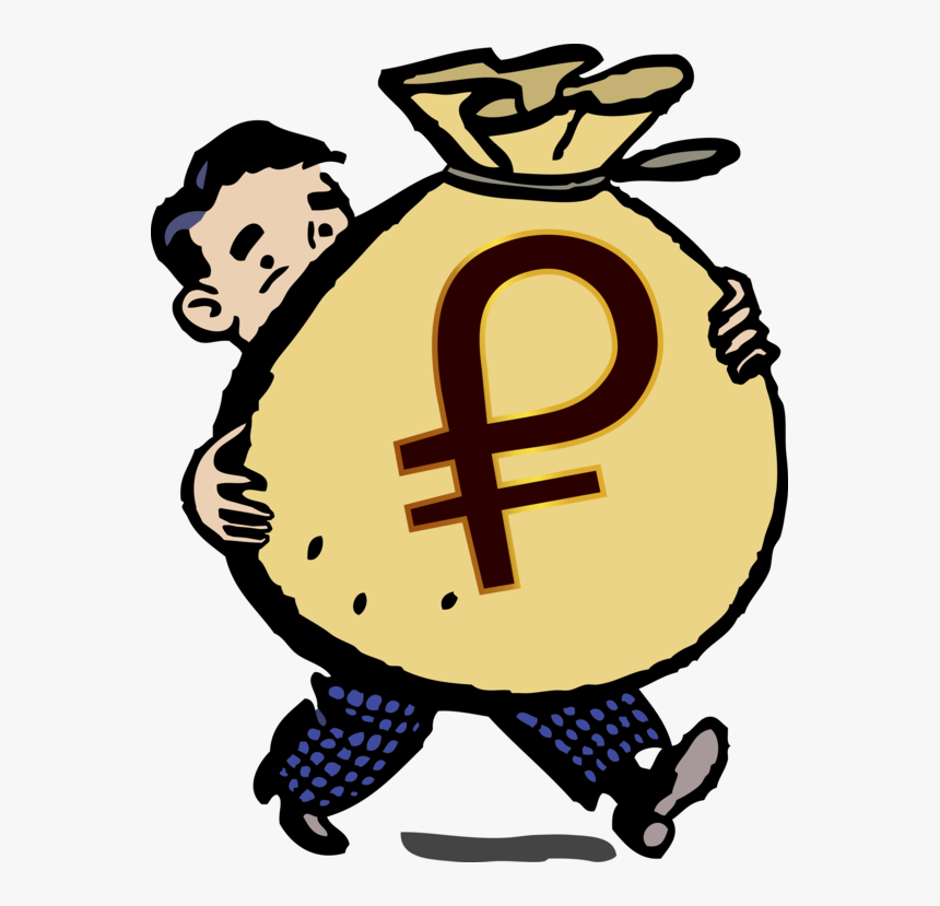 Pleased,cartoon,money Bag - Money Bag Clipart, HD Png Download, Free Download