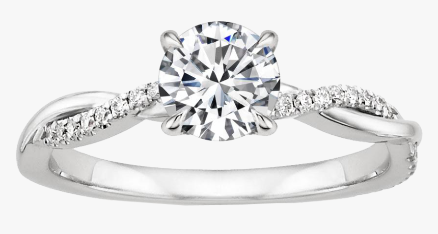 Twist Cushion Cut Engagement Ring, HD Png Download, Free Download