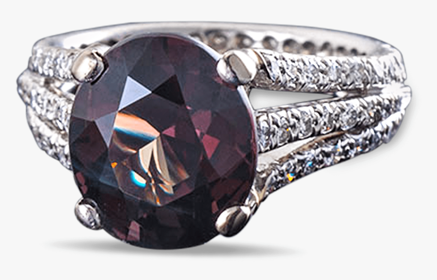 Natural Alexandrite And Diamond Ring, - Pre-engagement Ring, HD Png Download, Free Download