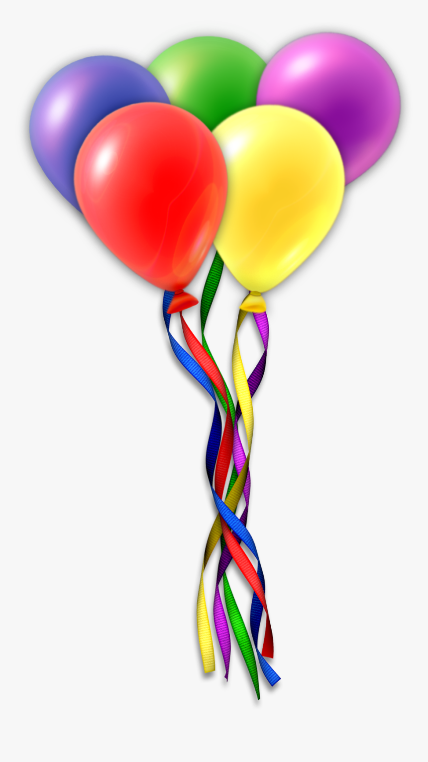 Birthday Cake Balloon Gift Clip Art - Happy Birthday Balloons Png, Transparent Png, Free Download