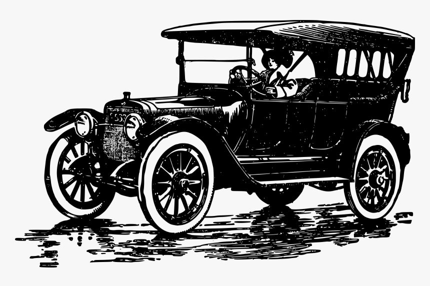 Woman Drives Old Car Icons Png - Ford Model T Clipart, Transparent Png, Free Download