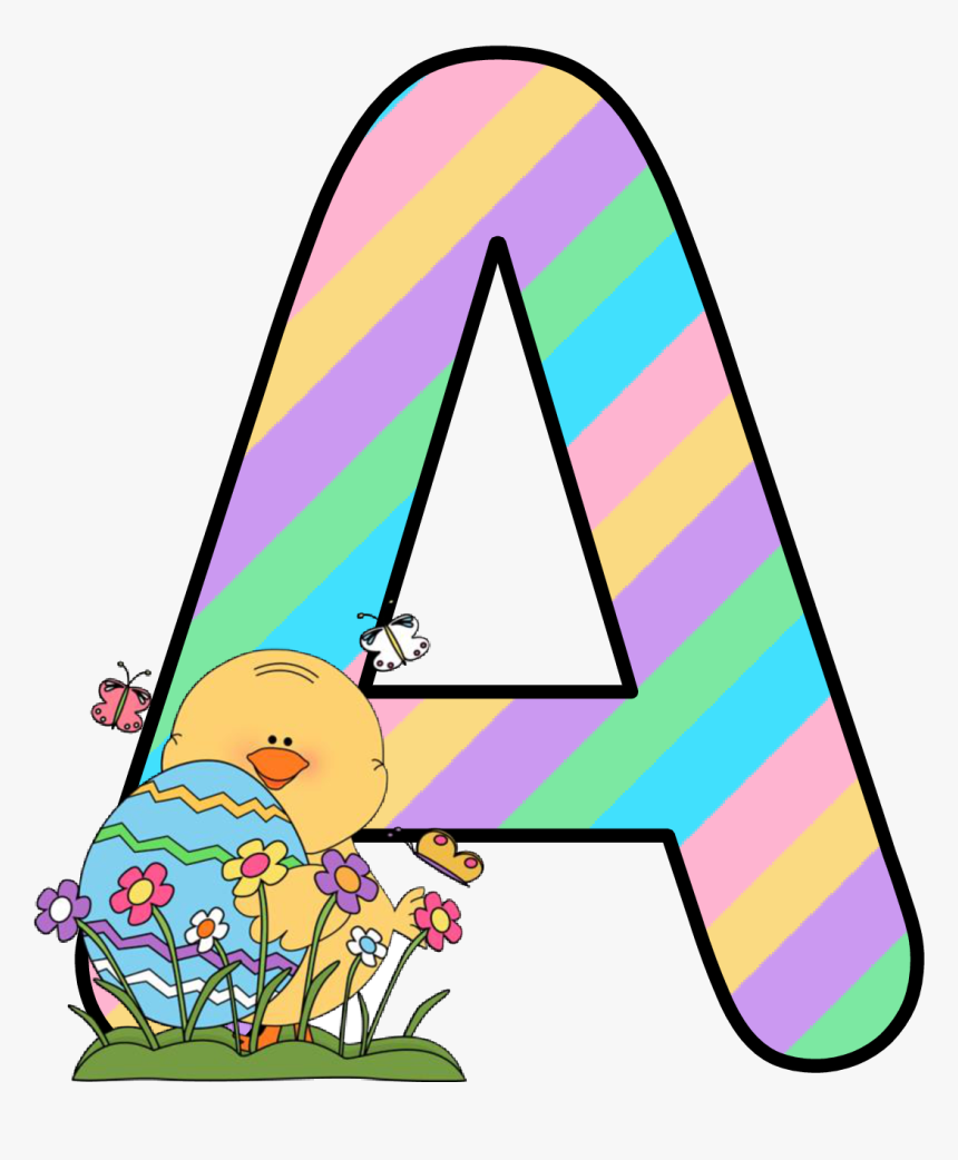 Food Clipart Letter L - D Alfabeto Easter De Kidsparkz Holiday Fonts, HD Png Download, Free Download