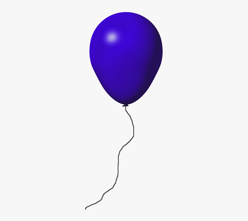 Balloons Transparent Gas - Blue Balloon Transparent Background, HD Png Download, Free Download