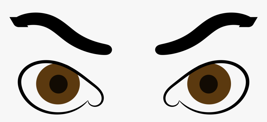 Clipart - Angry Eyes Clipart Transparent Background, HD Png Download, Free Download