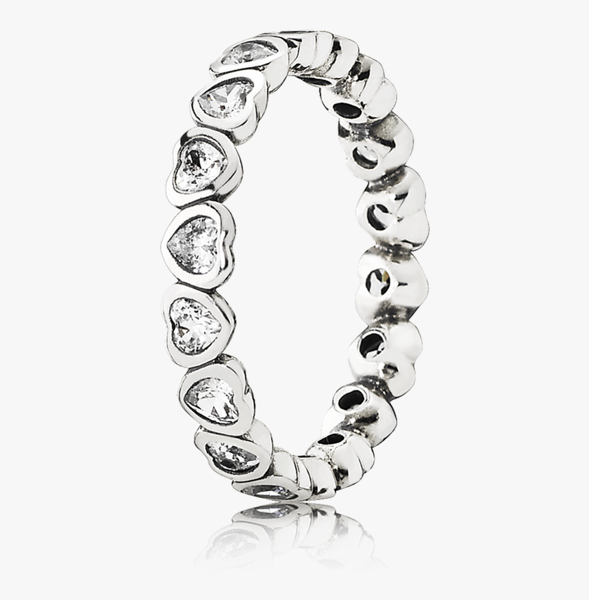 Forever More Stackable Ring, Clear Cz - Pandora Cz Heart Ring, HD Png Download, Free Download