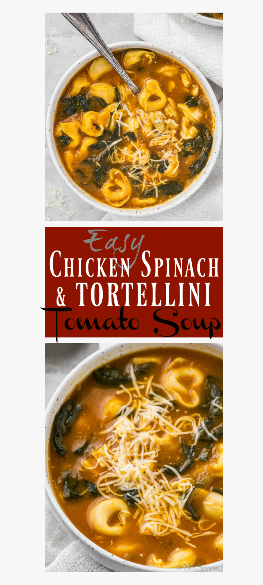 Easy Chicken, Spinach & Tortellini Tomato Soup-long - Thukpa, HD Png Download, Free Download