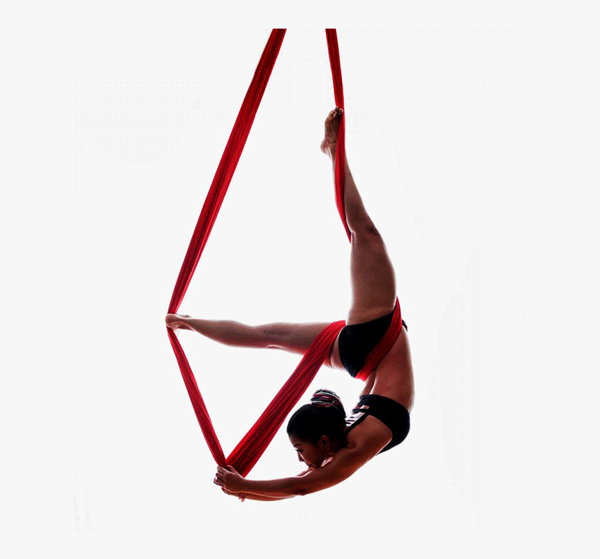 Aerial Yoga Pose Png Clipart Background - Cool Aerial Yoga Poses, Transparent Png, Free Download