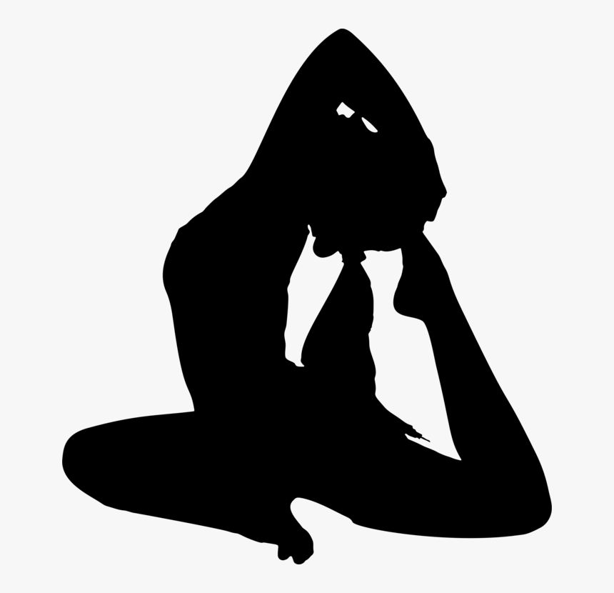 Transparent Exercise Clip Art - Yoga Poses Silhouette Png, Png Download, Free Download