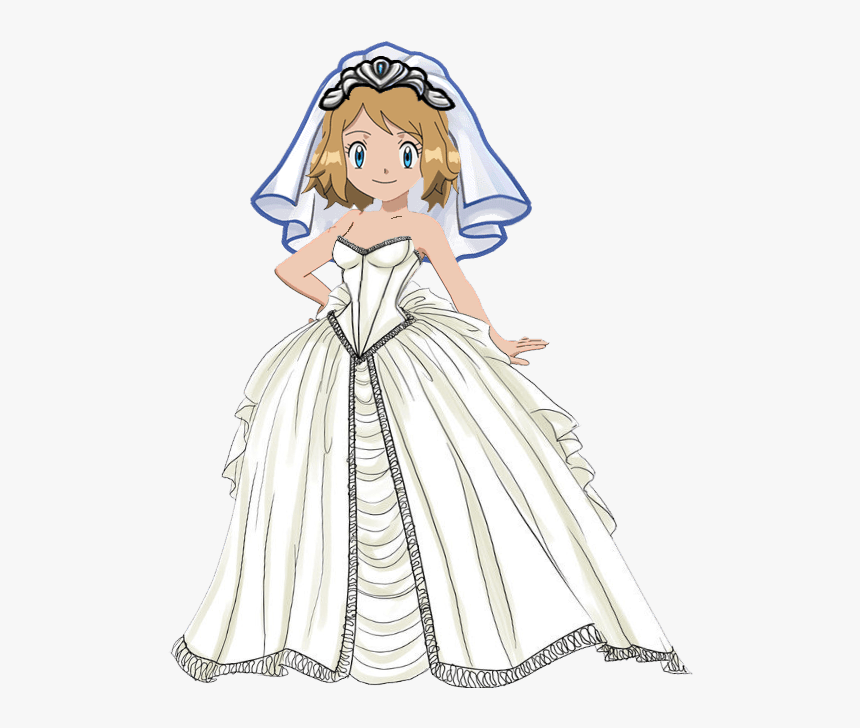Transparent Pokemon Serena Png - Pokemon Serena In Wedding Dress, Png Downl...