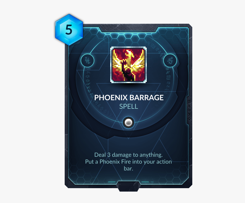 Phoenix Barrage - Duelyst Spellsword, HD Png Download, Free Download