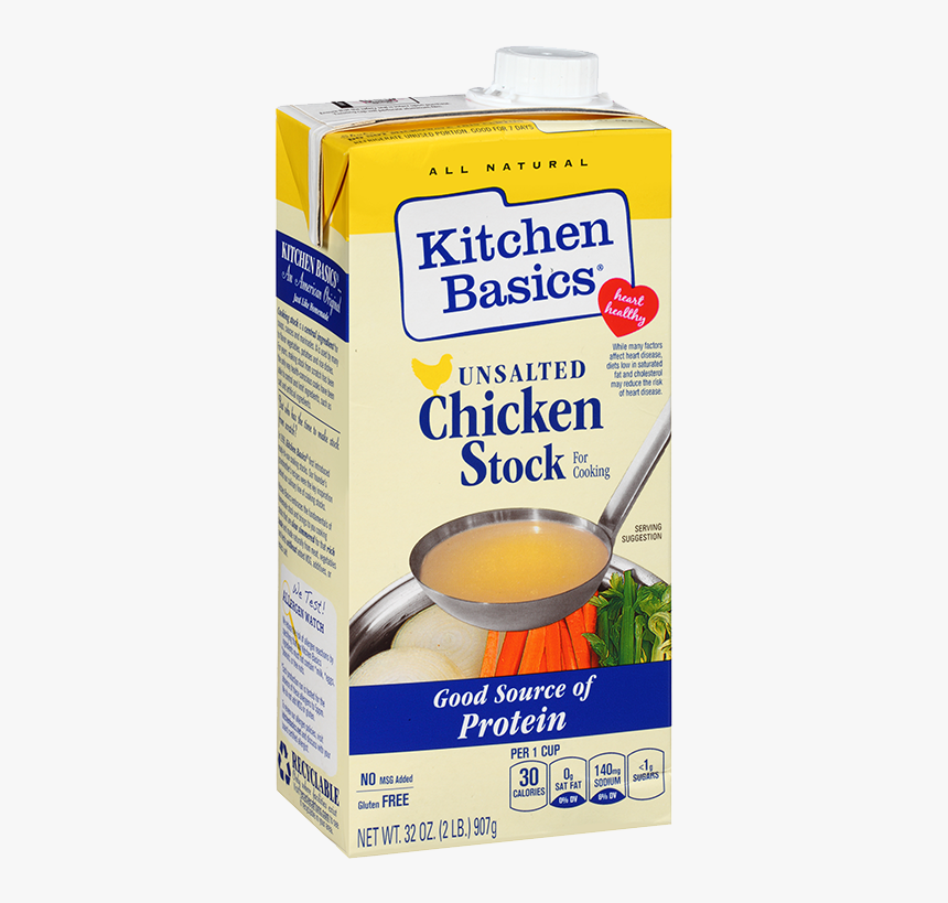 Unsalted Chicken Stock - Kitchen Basics Unsalted Chicken Stock, HD Png Download, Free Download