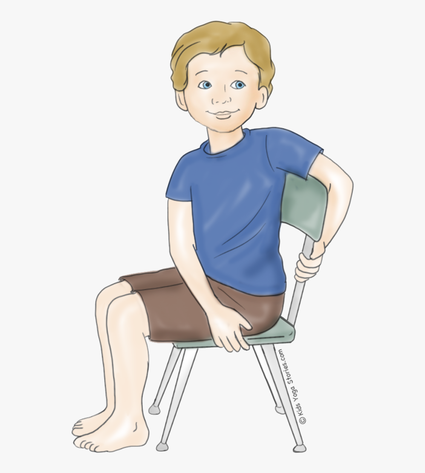 Chair Yoga Png - Sitting, Transparent Png, Free Download
