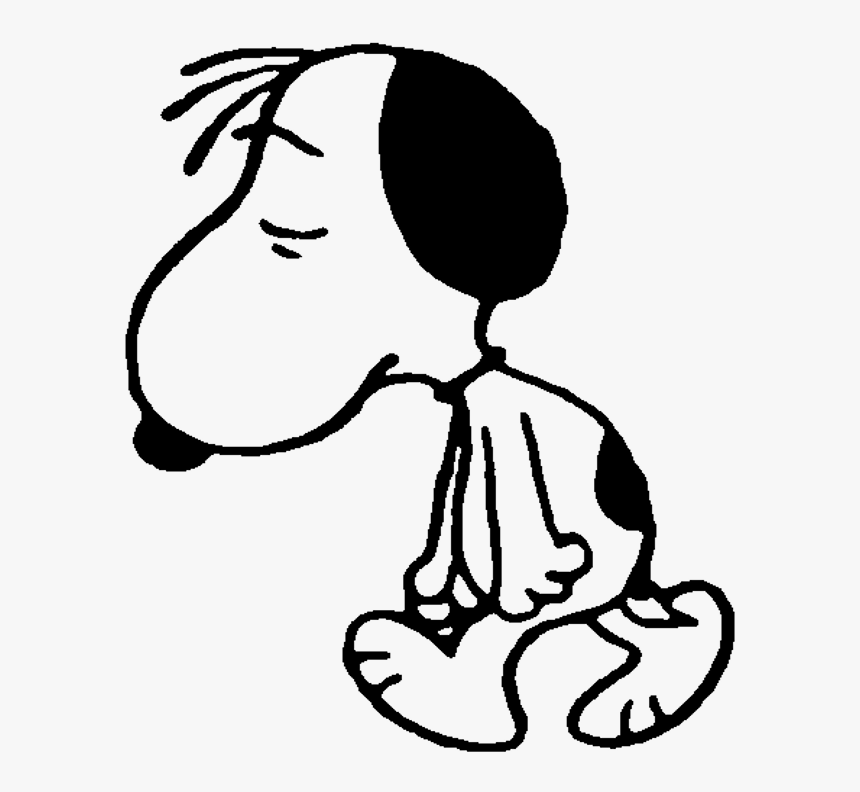 Banner Free Announcements Clipart Snoopy - Sad Snoopy, HD Png Download, Free Download