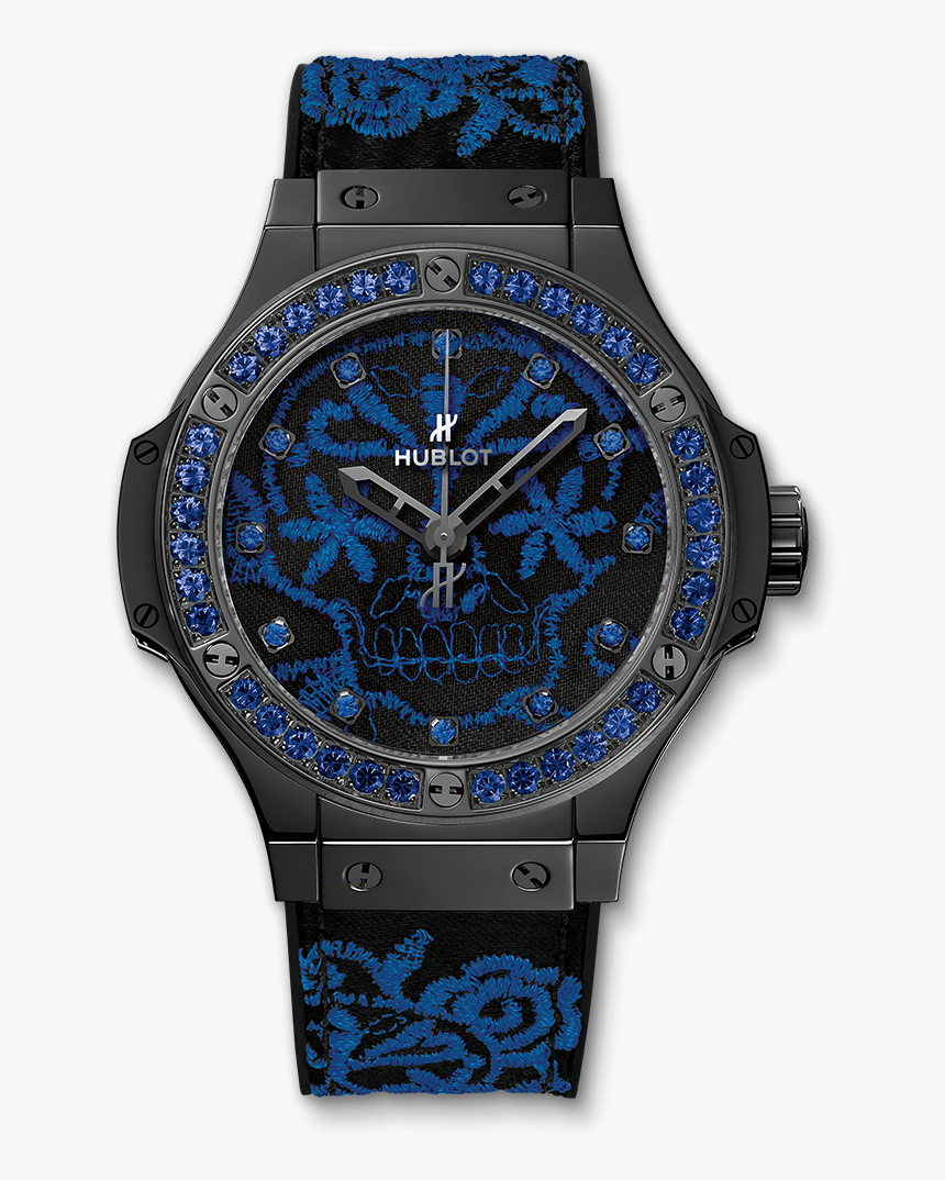 Big Bang Broderie Sugar Skull Fluo Cobalt Blue, HD Png Download, Free Download