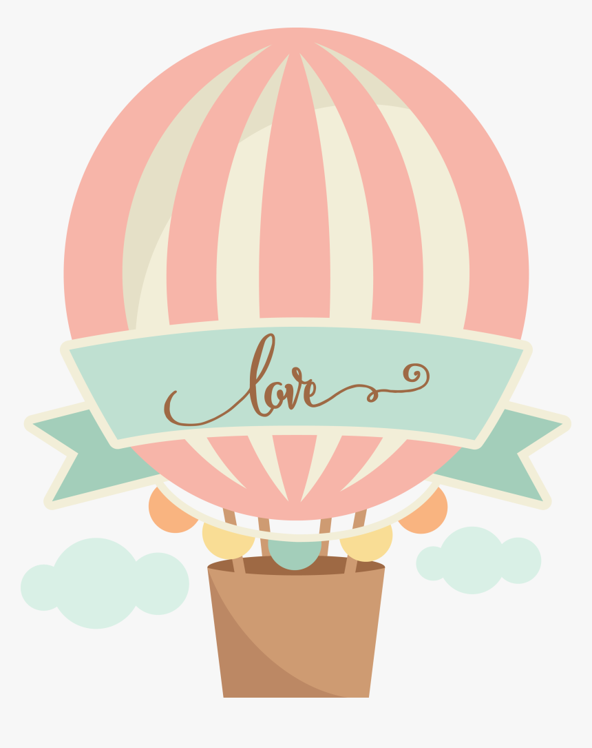 Hot Air Balloon Vector Png - Love Hot Air Balloon, Transparent Png, Free Download