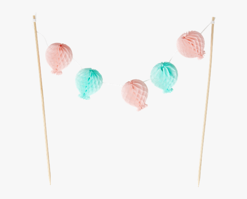 Cake Topper - Balloon Buntings Png, Transparent Png, Free Download