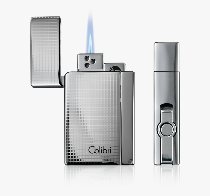 Colibri Aspire Polished Chrome Grid Lighter - Feature Phone, HD Png Download, Free Download