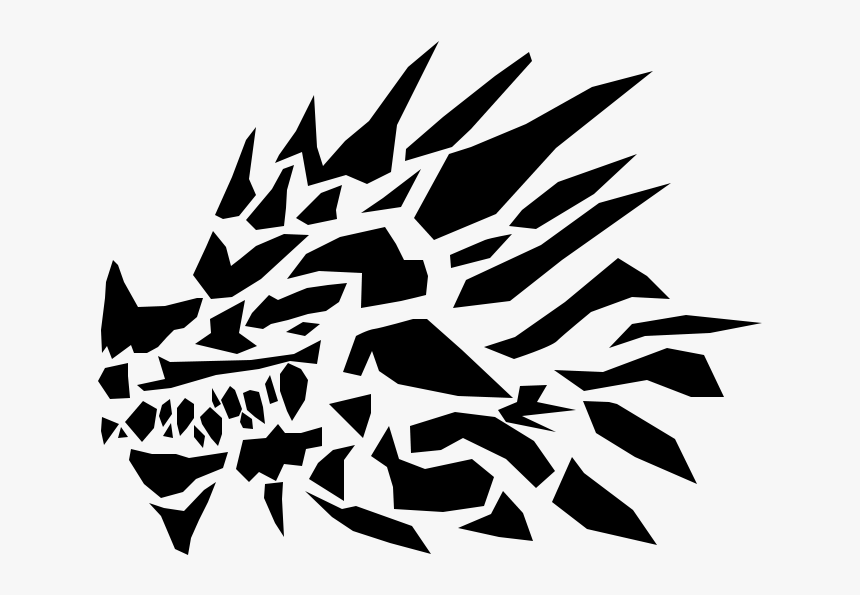 Drawn Dragon Graffiti - Black And White Dragon Face Png, Transparent Png, Free Download