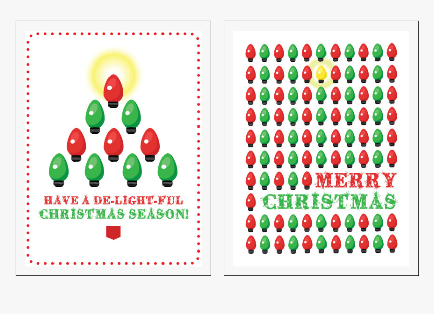 Xmas Lites Cards - Illustration, HD Png Download, Free Download