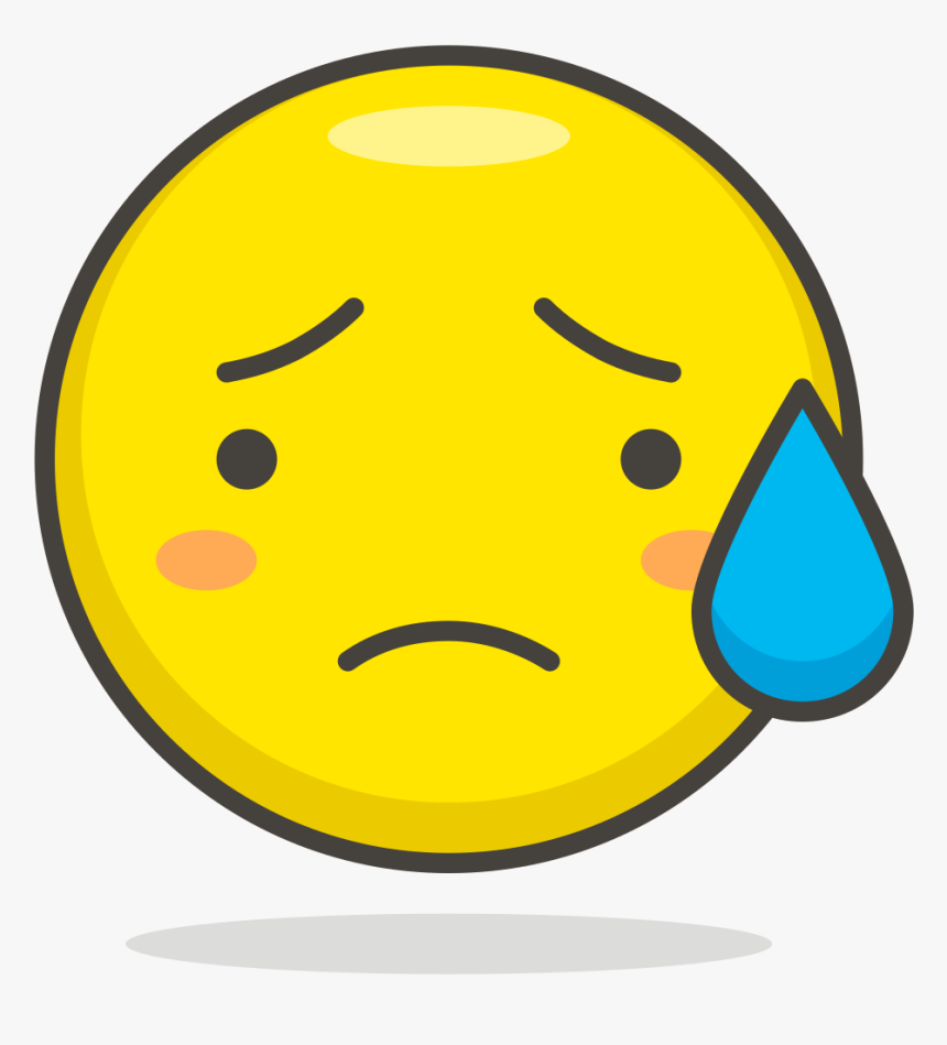 Relieved Emoji Png - Worried Emoji, Transparent Png, Free Download