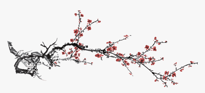 R And J"s Garden Restaurant - Red Chinese Flowers Png, Transparent Png, Free Download