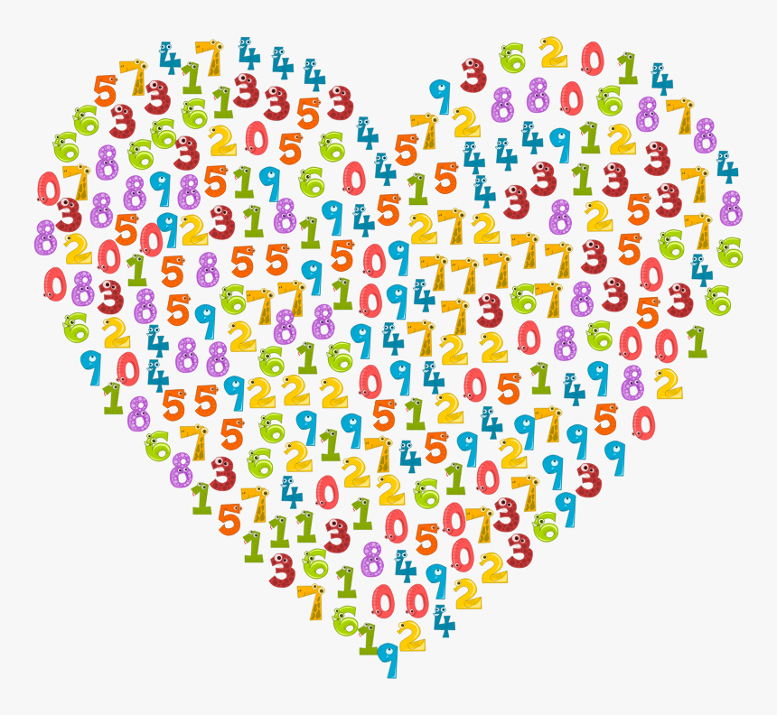 Number Animals Heart - Math For Kids, HD Png Download, Free Download