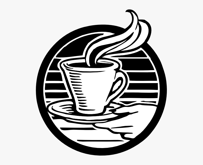 Coffee Picture Black And White, HD Png Download, Free Download