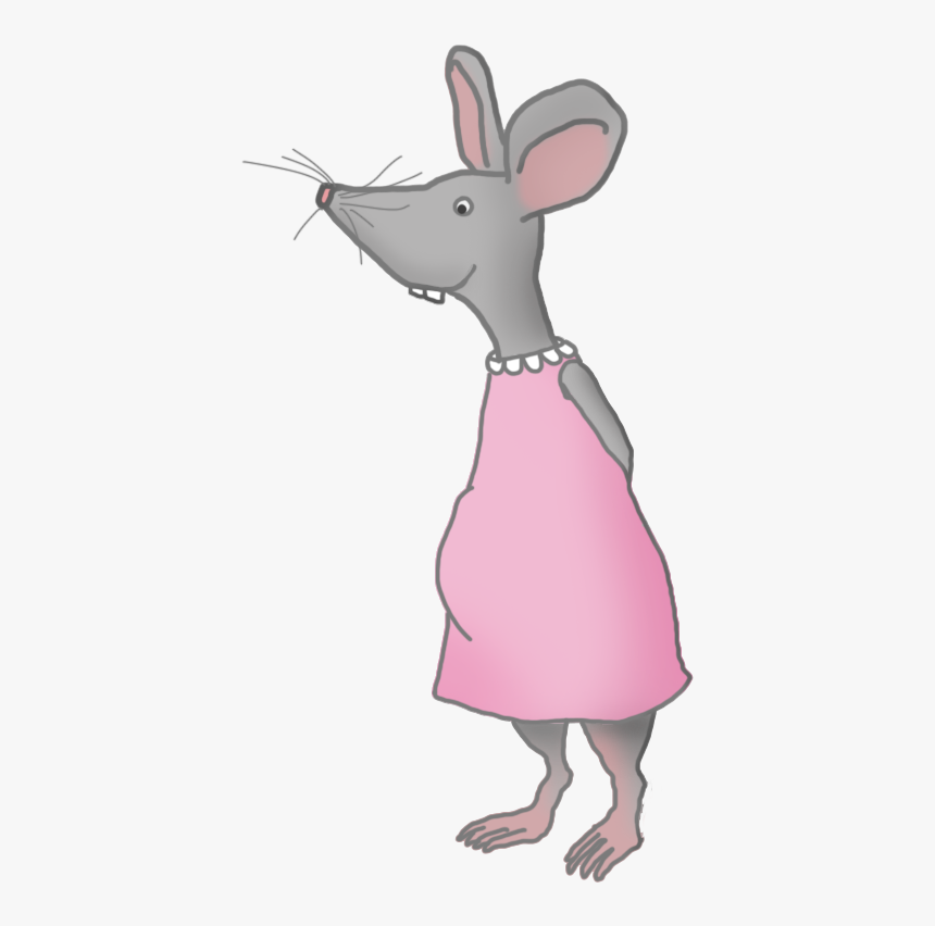 Female Mouse With Pink Dress - Transparent Female Mouse, HD Png Download, Free Download