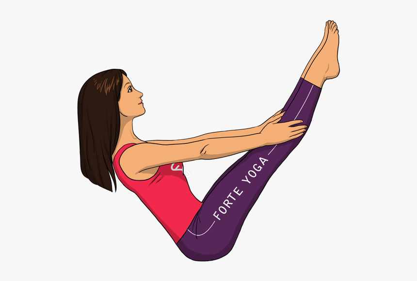 Boat Pose Forte Yoga, HD Png Download, Free Download