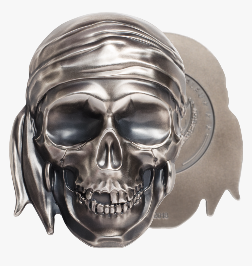 Buy $5 Silver Coin Pirate Skull Price, HD Png Download, Free Download