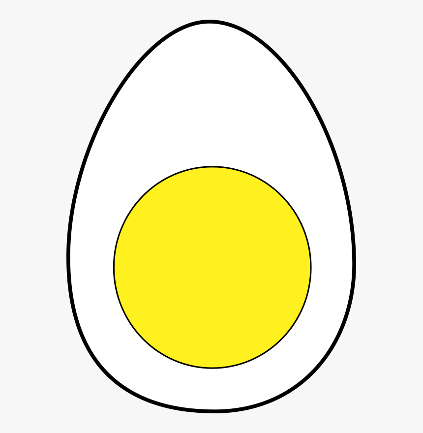 Egg, White, Yellow, Yolk, Boiled, Protein, Food - Yolk Outline, HD Png Download, Free Download