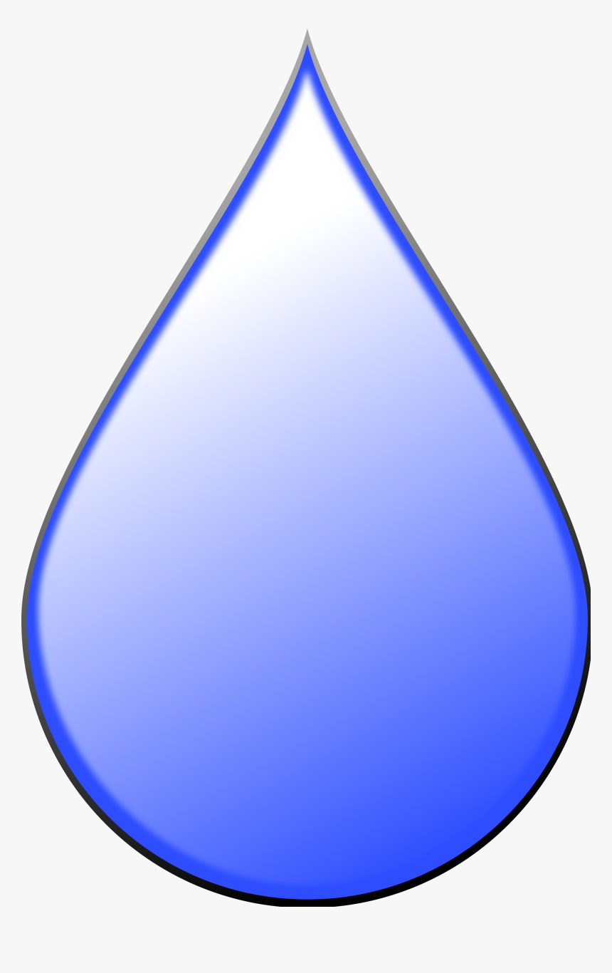 Raindrops Clipart Form Water - Drawing Of A Raindrop, HD Png Download, Free Download