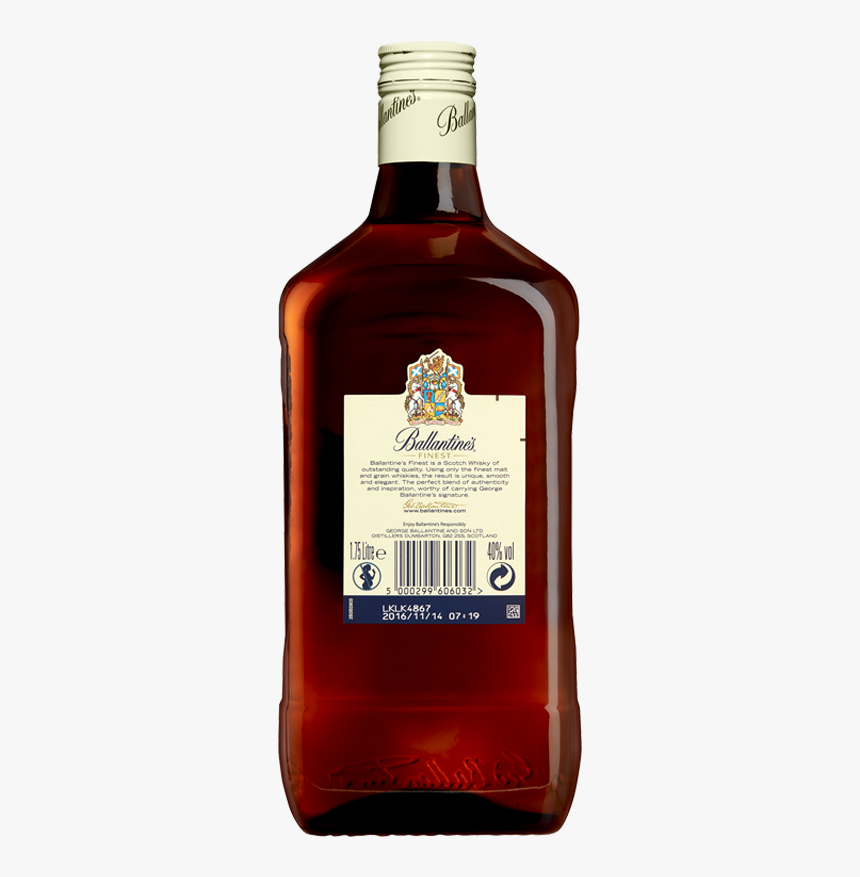 Ballantine"s Scotch Whisky Scotland Finest 175 L - Scotch Bottle Png Transparent, Png Download, Free Download