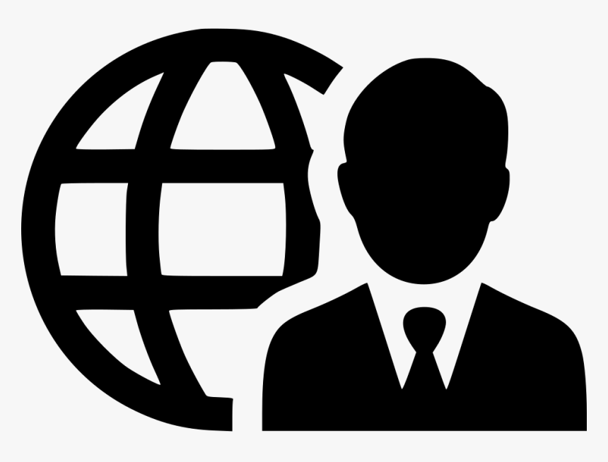 Man User Earth Internet Web Globe - Business Industry Icons Png, Transparent Png, Free Download