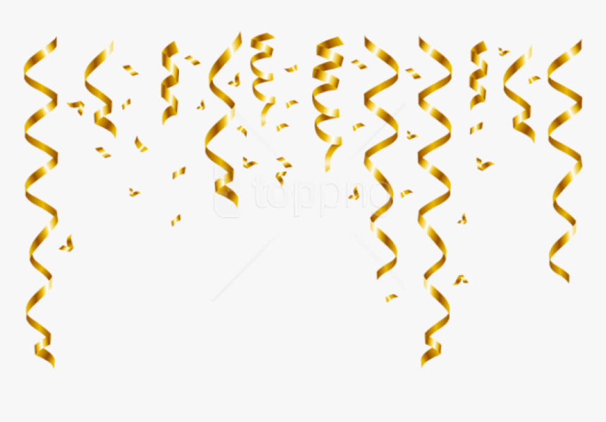 Confetti Gold Png - Transparent Background Gold Confetti Png, Png Download, Free Download