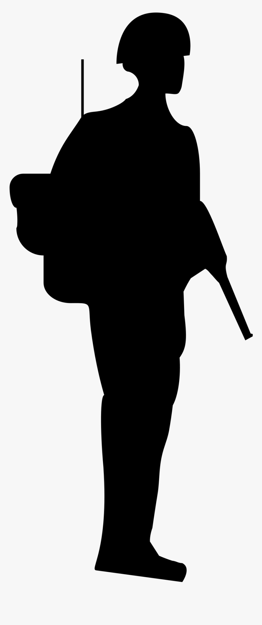 Soldier Svg Black And White - Us Soldier Icon Png, Transparent Png, Free Download