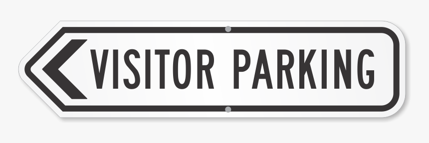 Visitor Parking Arrow Sign - Parking Sign, HD Png Download, Free Download