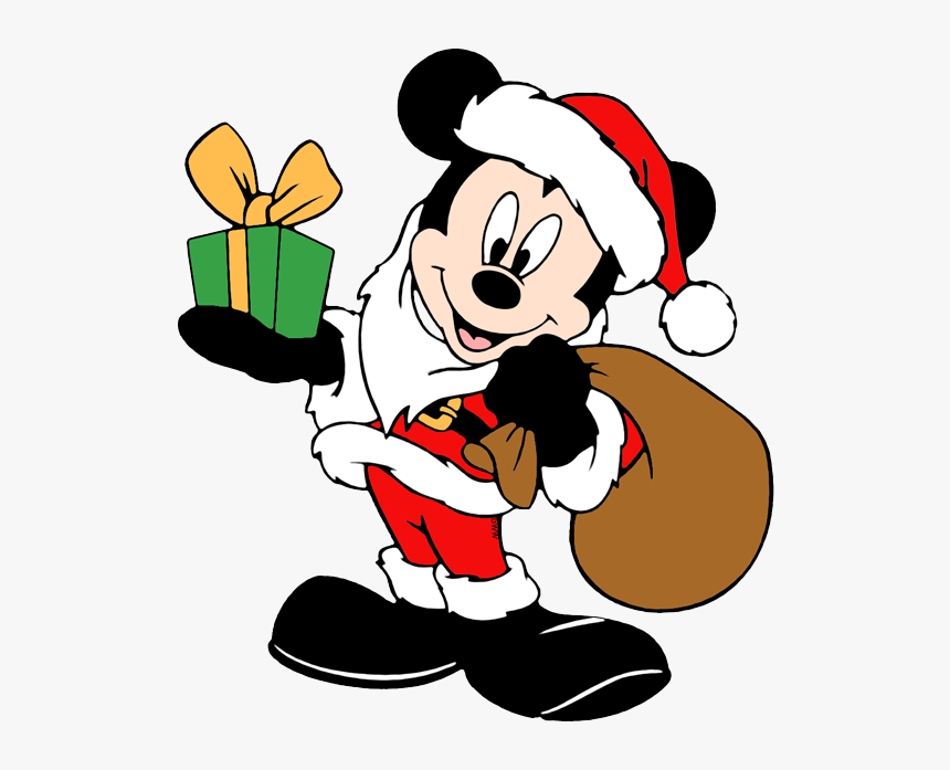 Baby Mickey Mouse Png - Mickey Mouse Santa Clipart, Transparent Png, Free Download