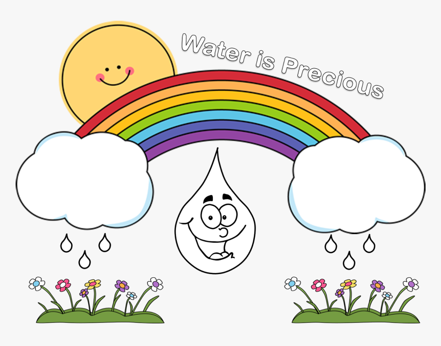 Black And White Raindrop Clipart - Save Water Picture Free Download, HD Png Download, Free Download