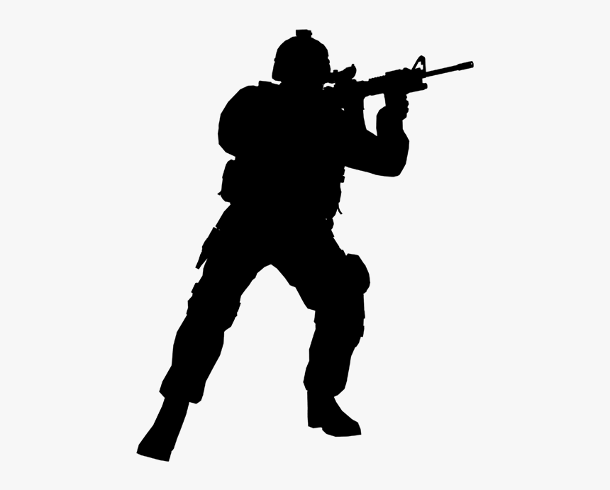 Army Silhouette - Army, HD Png Download, Free Download