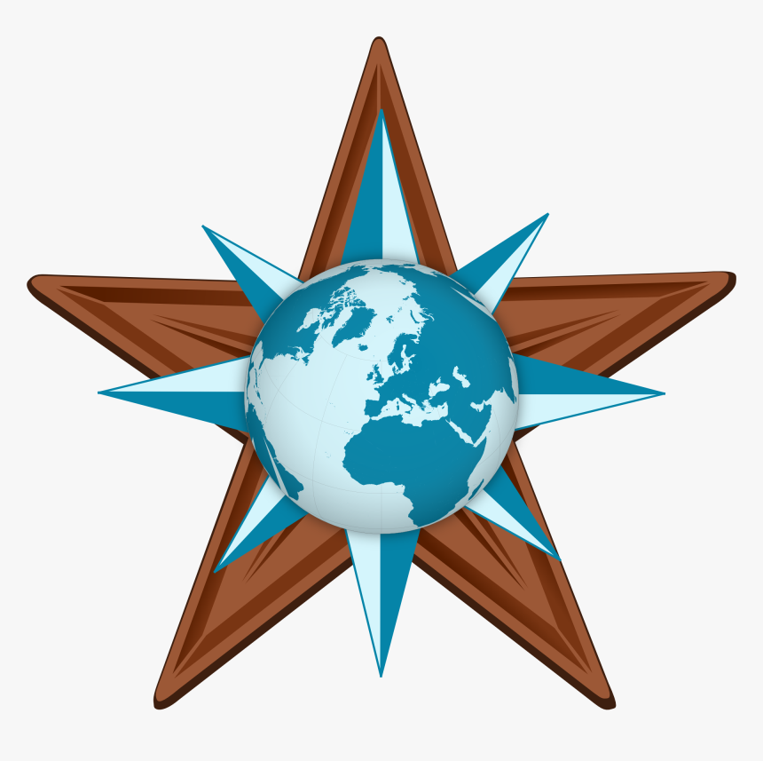 Barnstar Geography Compass Rose Hires - Compass Roses Related To Geography, HD Png Download, Free Download