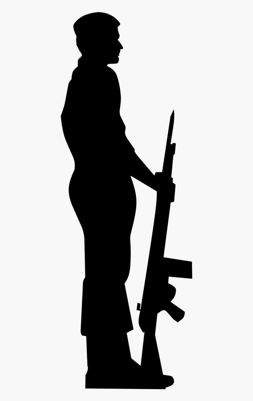 Soldier Protect Male Free Picture - Soldier Guard Silhouette, HD Png Download, Free Download